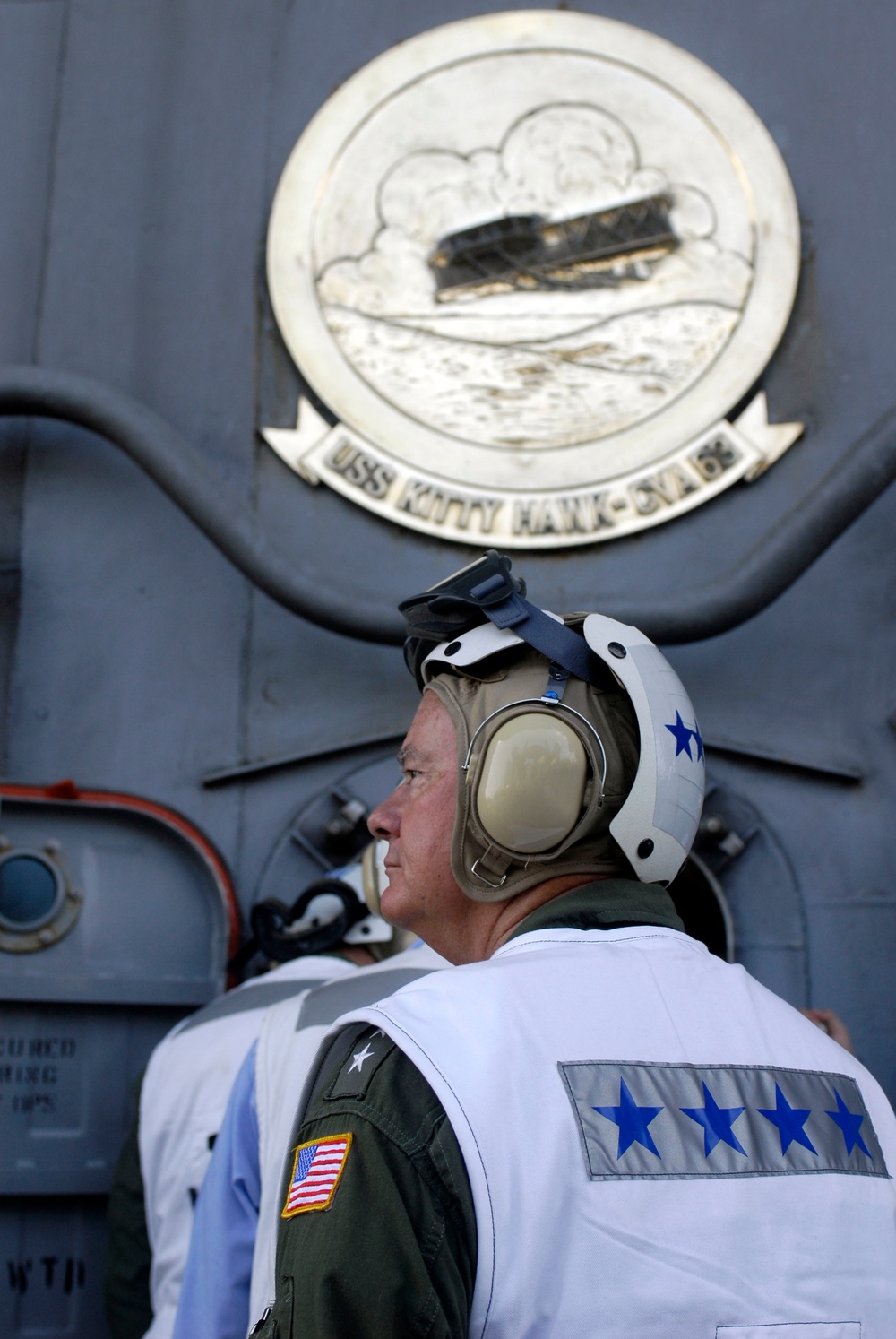 LSO's on USS Kitty Hawk