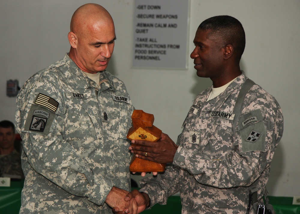 FORSCOM Command Sergeant Major pays visit to Soldiers serving in Baghdad