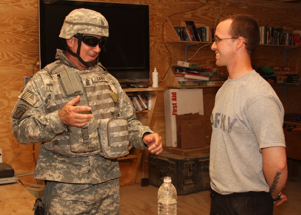 FORSCOM Command Sergeant Major pays visit to Soldiers serving in Baghdad