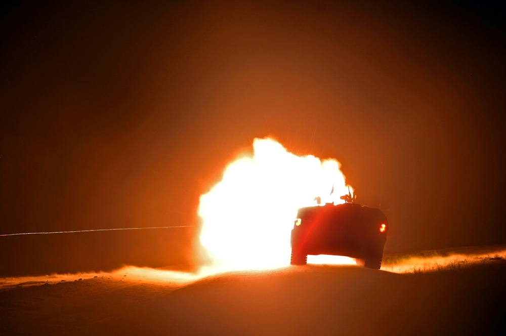 Cavalry scout, tanker training a blast