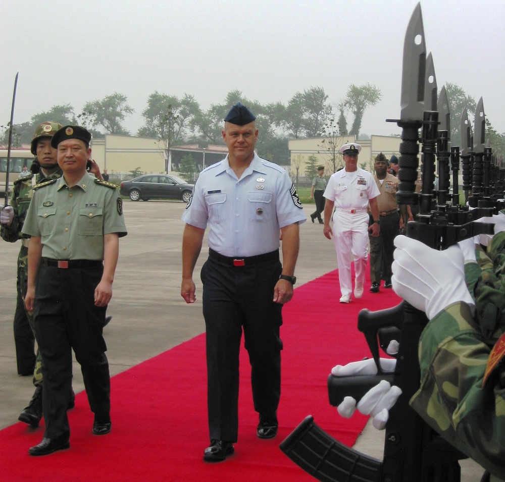 Enlisted Delegation Visits Chinese Counterparts