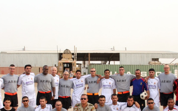 MND-B Soldiers, IA soldiers build friendships through soccer
