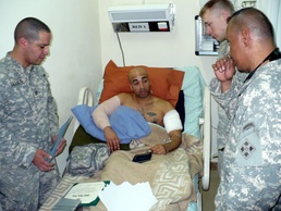 Silver Lions' NCO re-enlists prior to medical evacuation