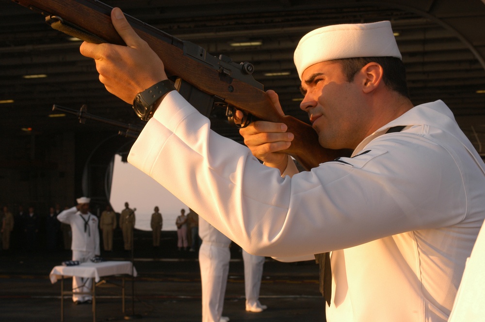 USS Dwight D. Eisenhower burial at sea