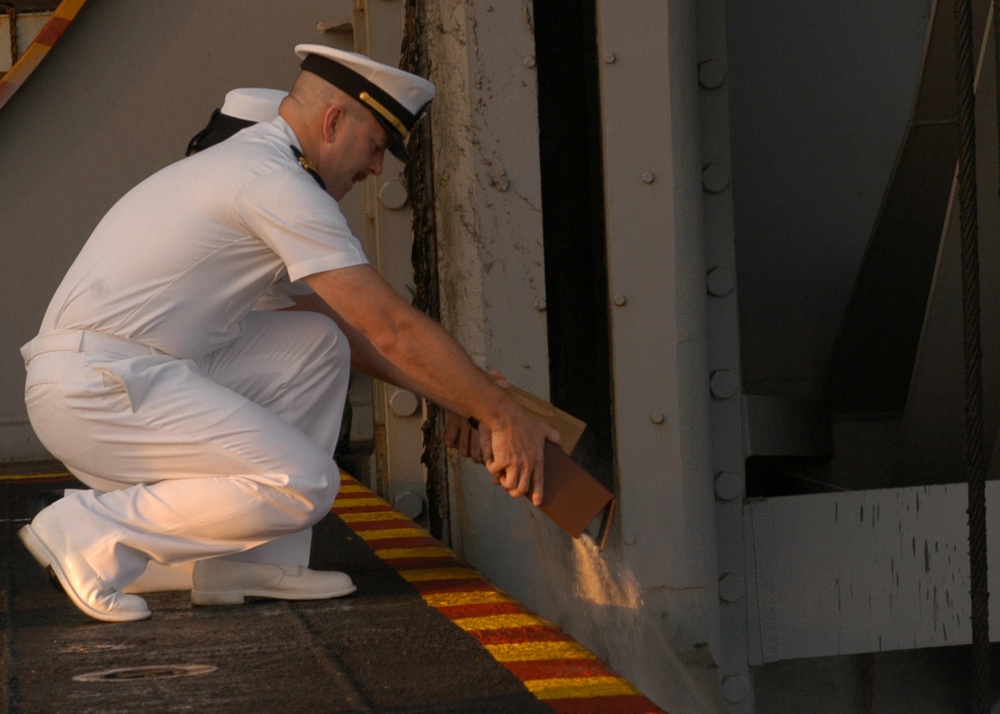 USS Dwight D. Eisenhower burial at sea