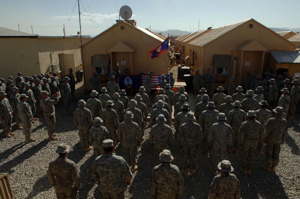 Guam's adjutant general visits his troops in Afghanistan