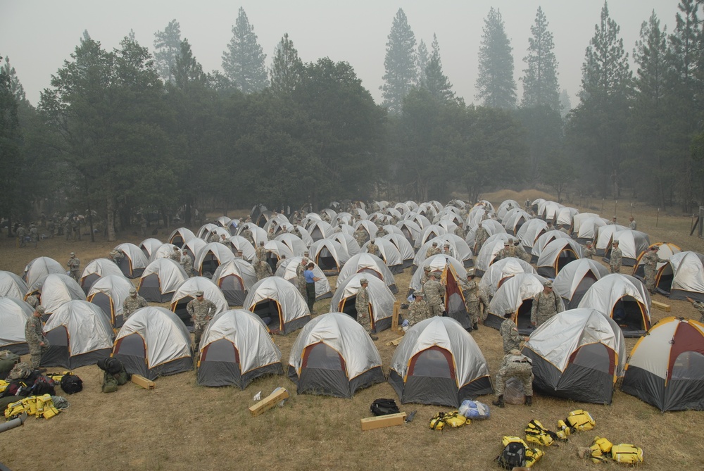 National Guard fights California Wildfires