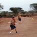 At work and play during well drilling in Kenya