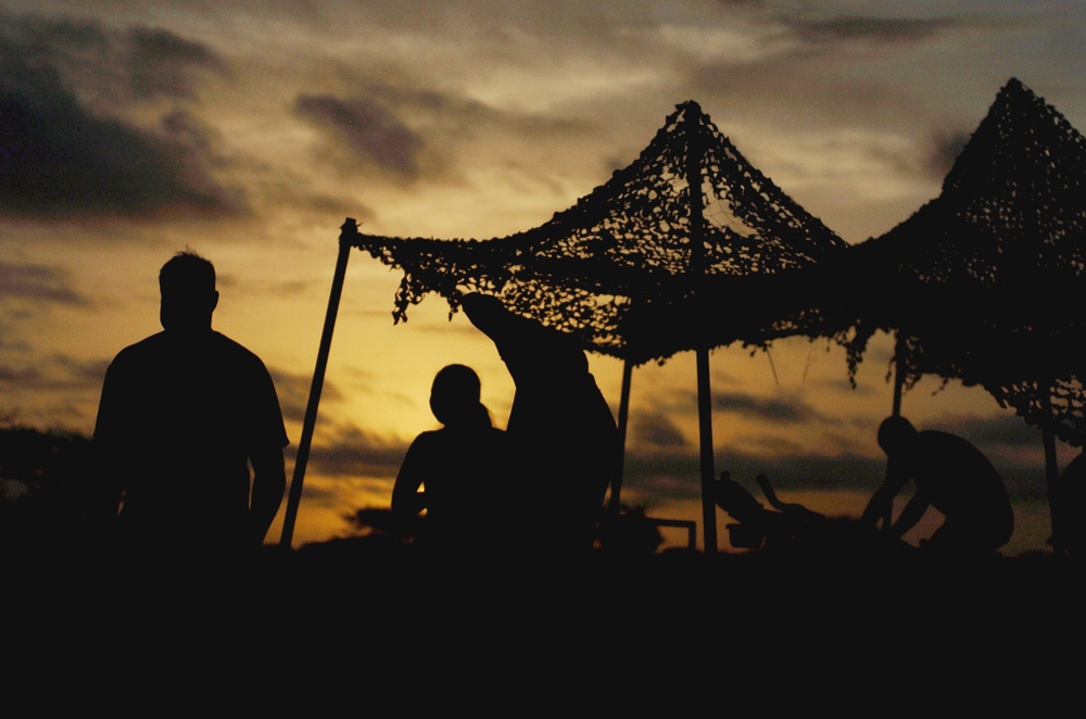 At work and play during well drilling in Kenya