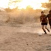 At work and play during well drilling in Kenya