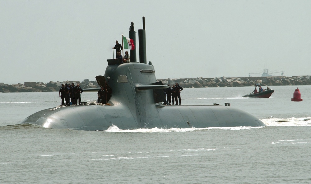 ITS Salvatore Todaro pulls into Naval Station Mayport