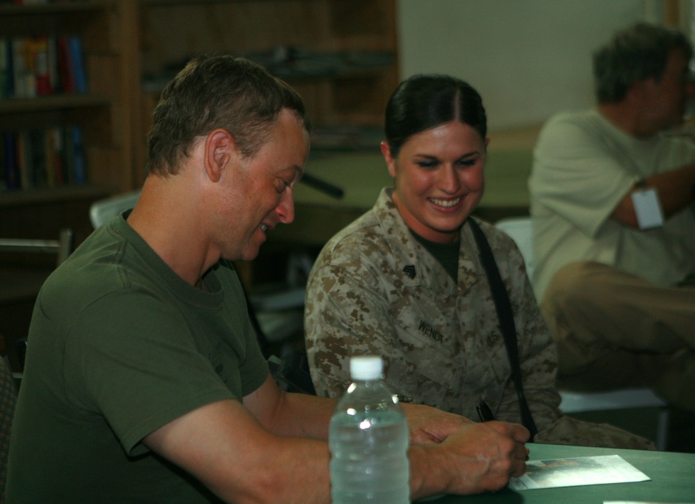 Gary Sinise Visits Camp Taqaddum Service Members
