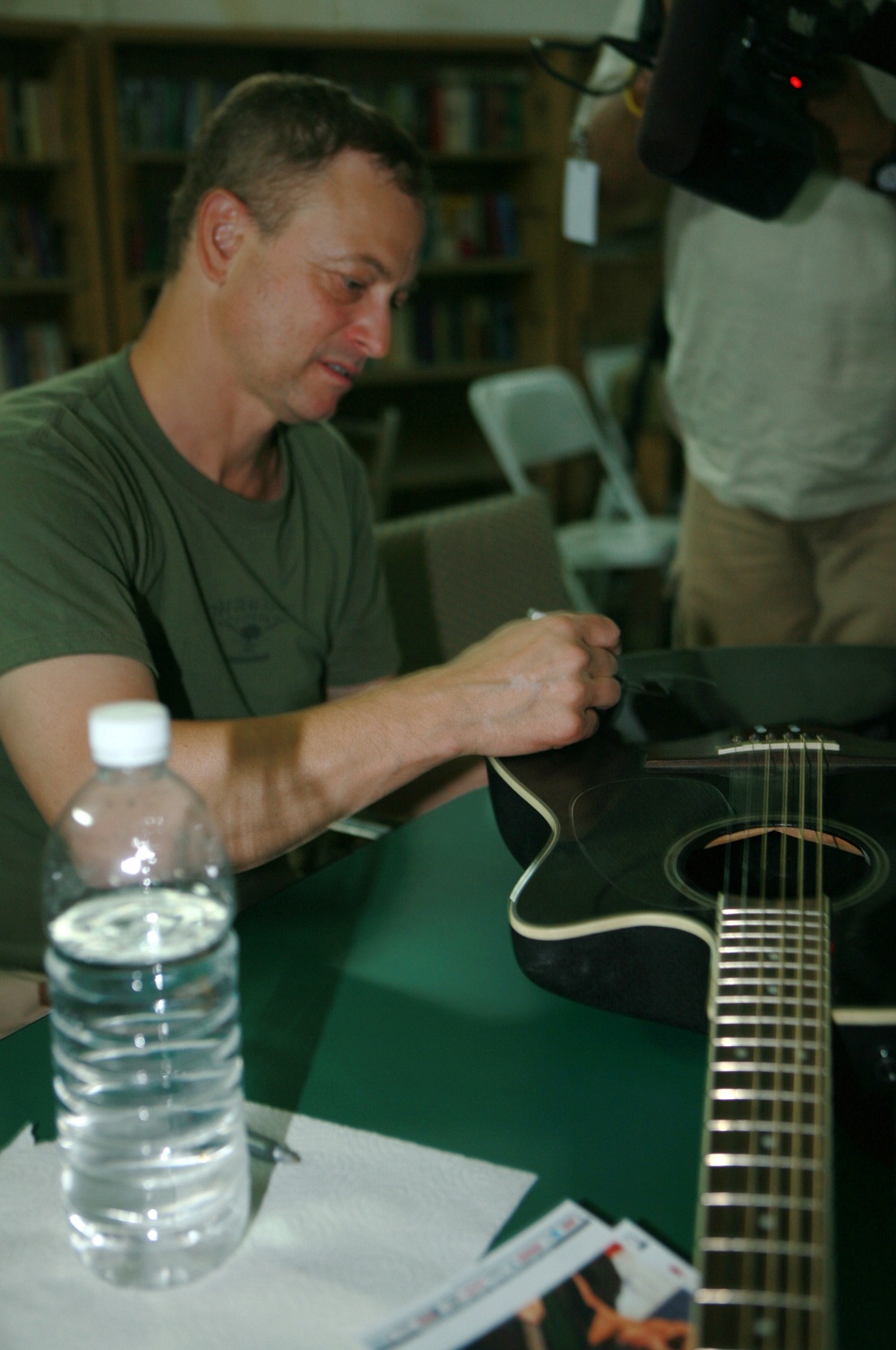 Gary Sinise visits Camp Taqaddum service members