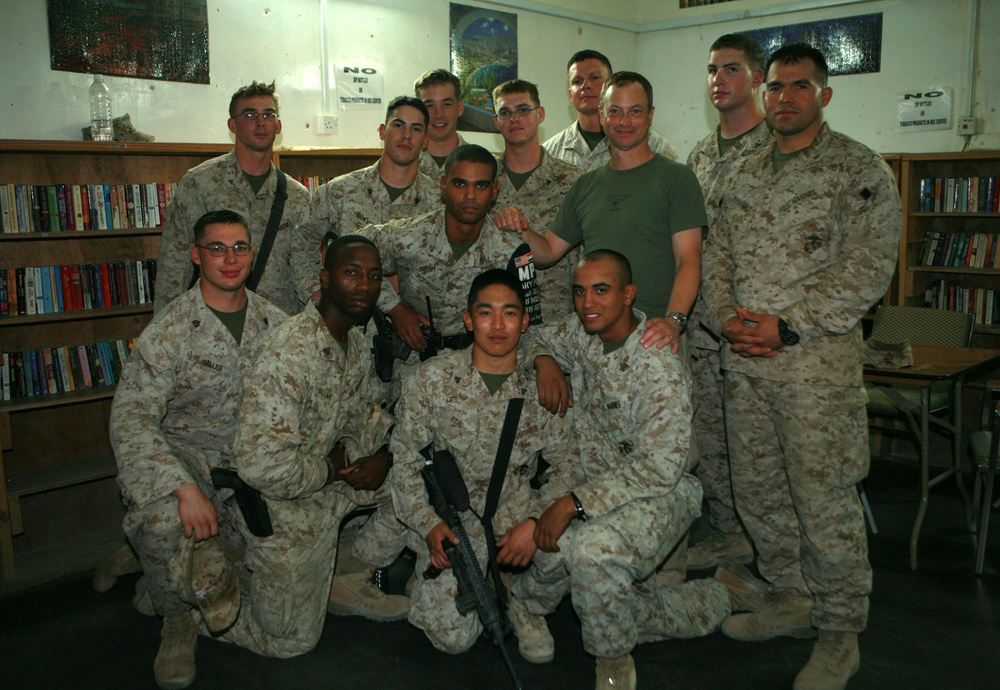 Gary Sinise Visits Camp Taqaddum Service Members