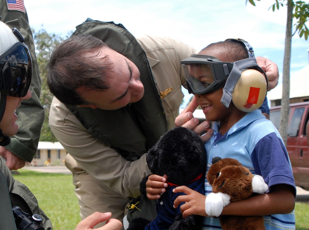 Airlifting patients in Belize