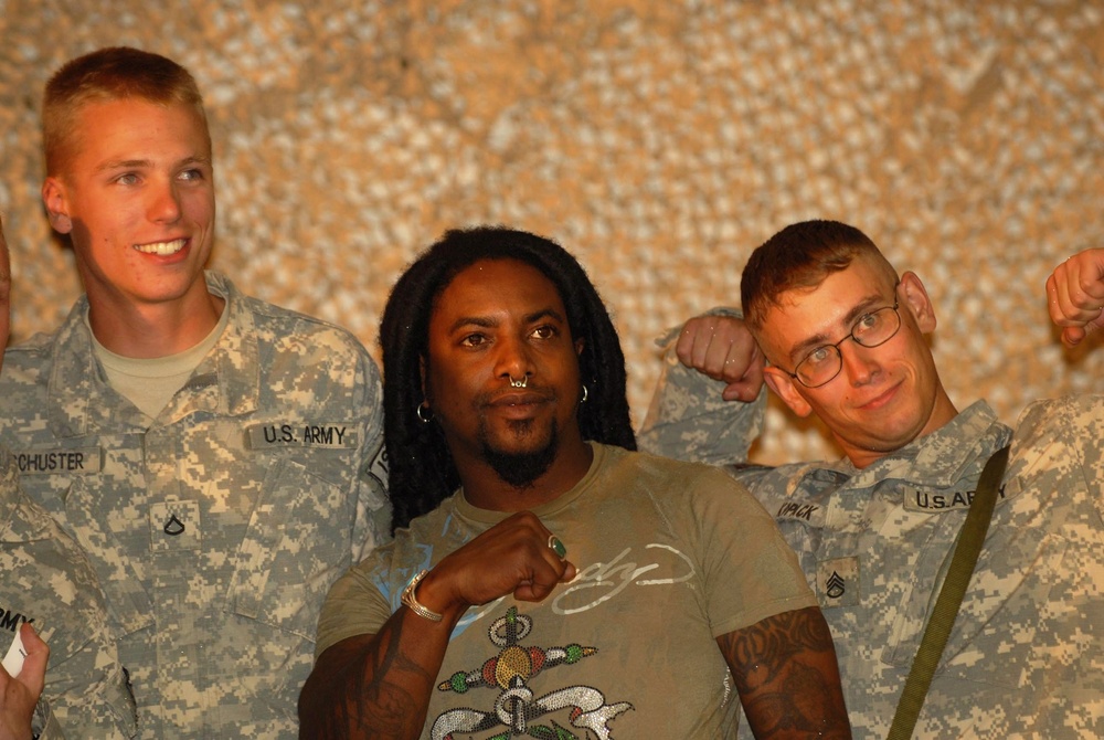 Rock Band Sevendust Performs for Bagram Troops
