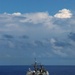 USS Vella Gulf steams in the ocean