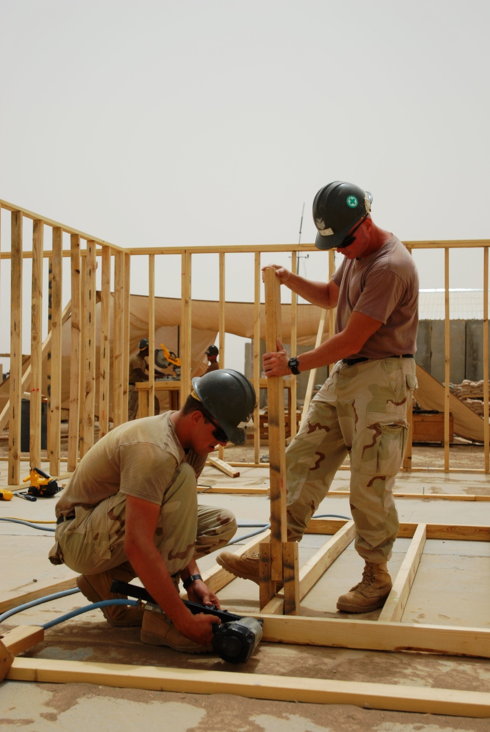 Seabees building up FOB Delta