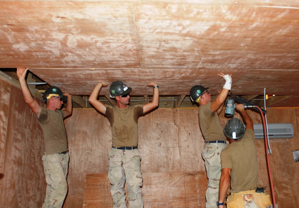 Seabees building up FOB Delta