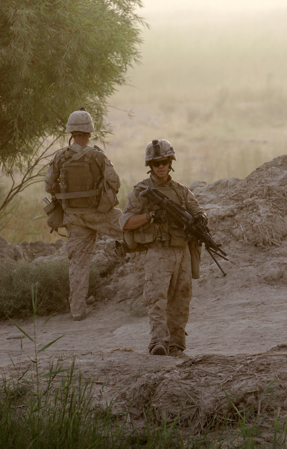 Patrolling through Helmand province
