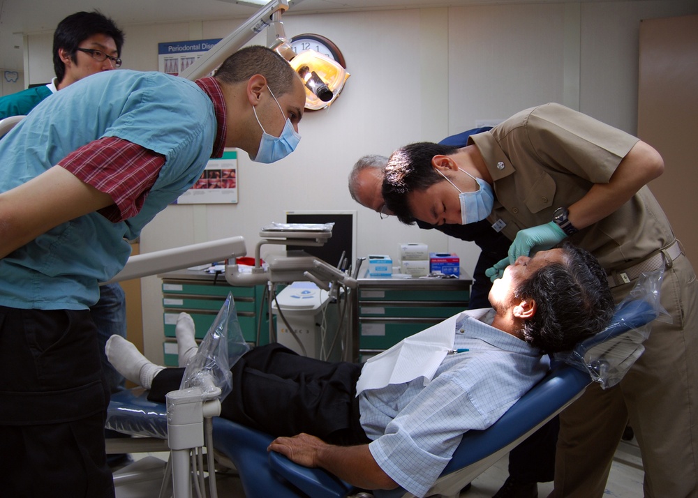 Dental studies aboard USNS Mercy