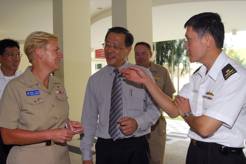 Sprucing up for community project in Singapore