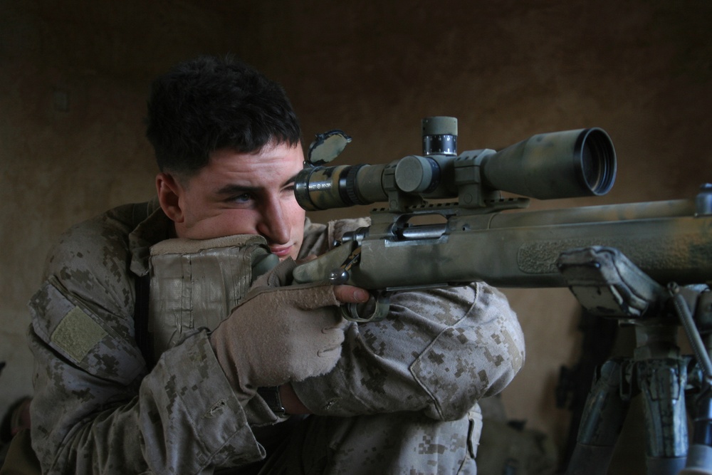 Marine Sniper Observes Cement Factory