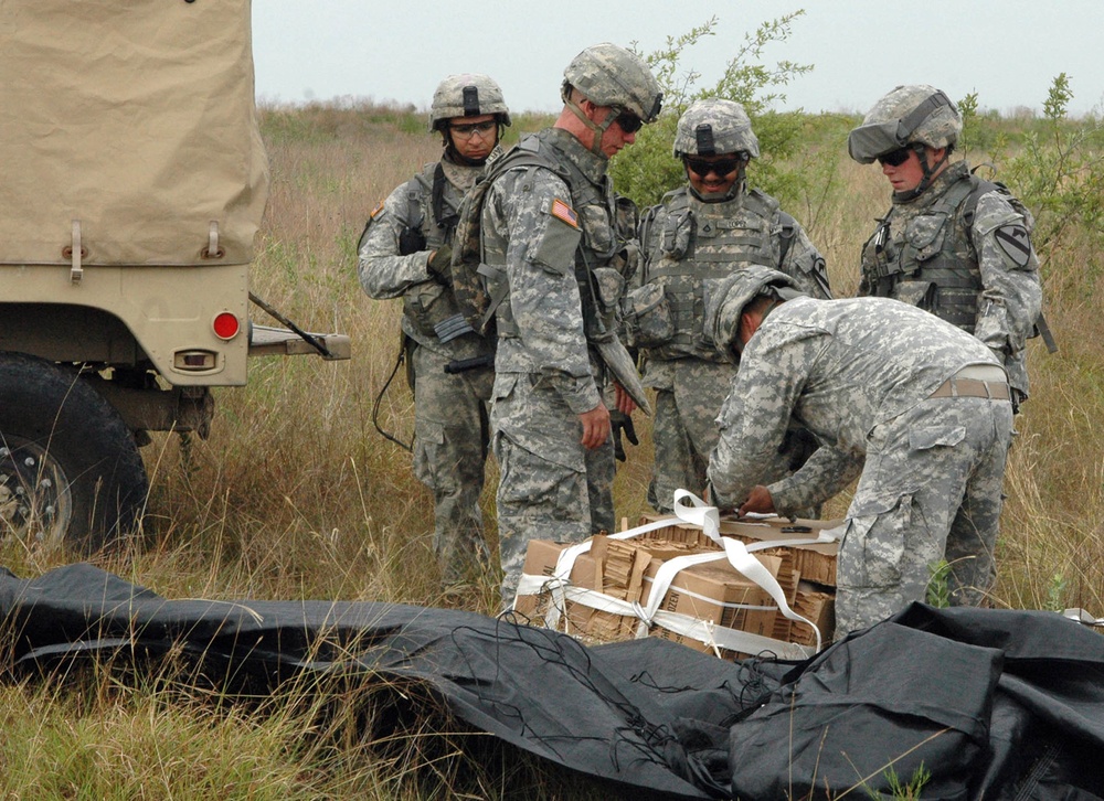 'Greywolf' troops scan the sky for resupply