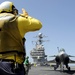 Combined French and American carrier qualifications aboard USS Roosevelt