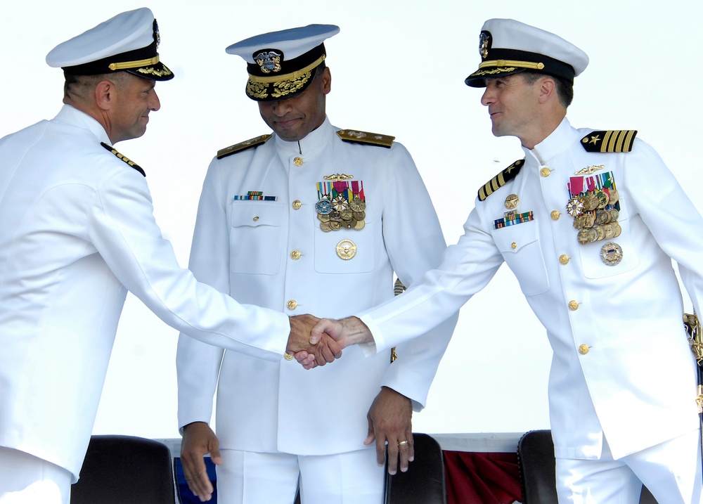 Change of Command Ceremony aboard USS Memphis