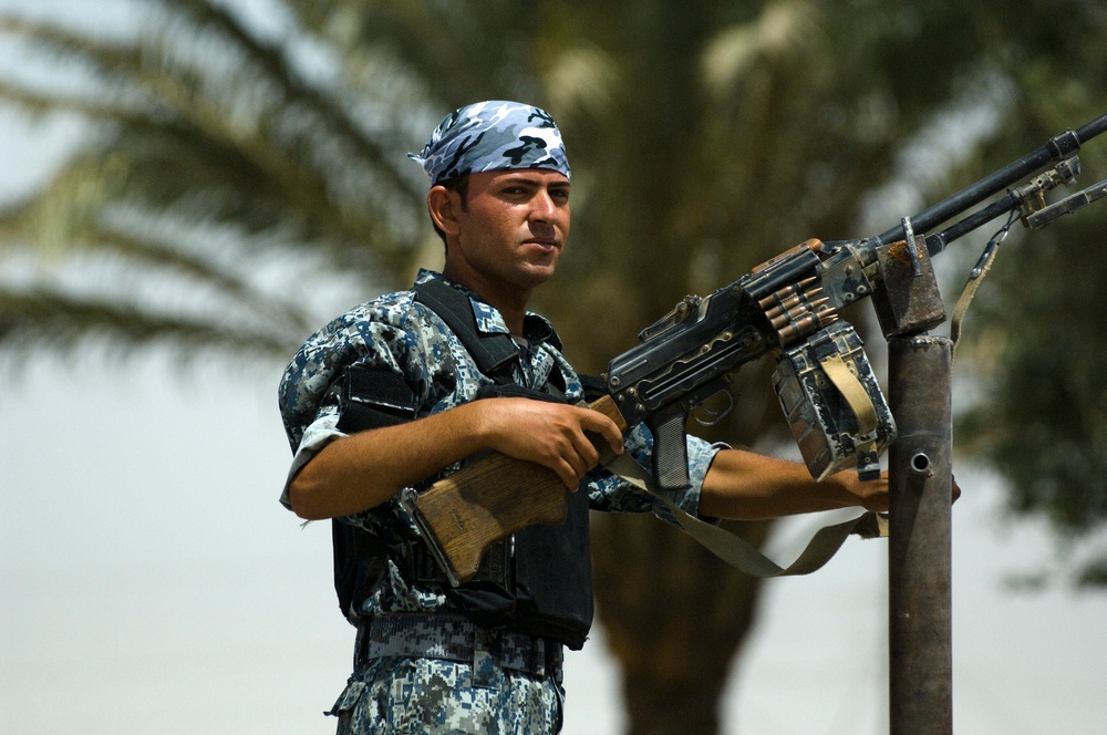 Iraqi Police Patrol Streets