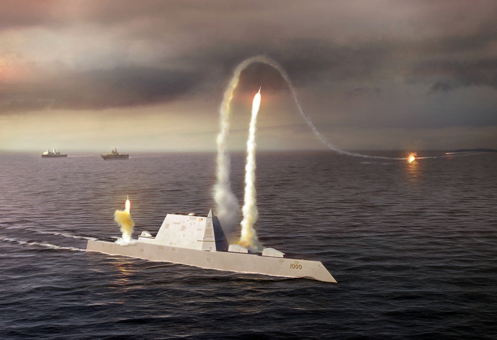 New Zumwalt class destroyer