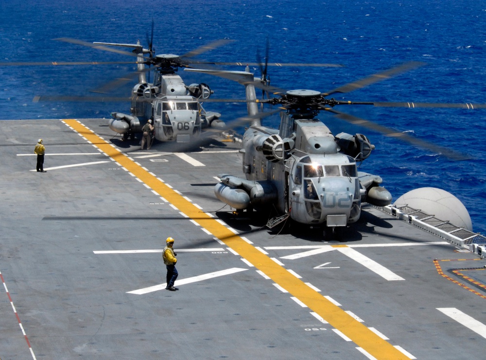 Ready to take off from USS Bonhomme Richard