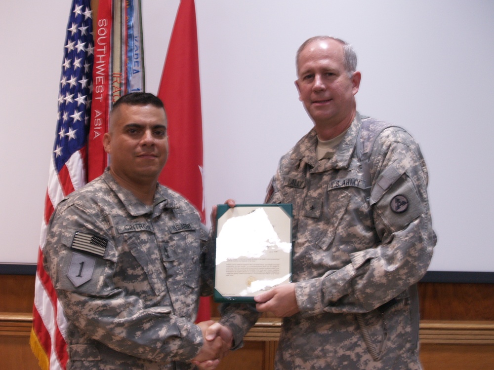 Cintron Promoted to Master Sergeant