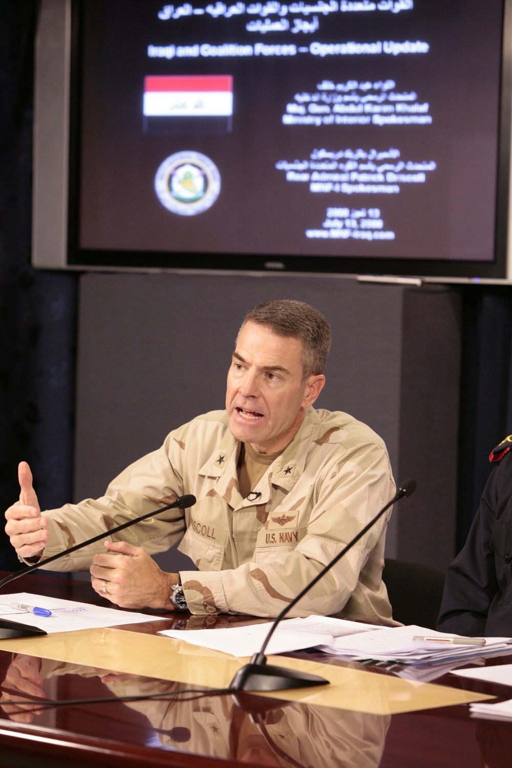 Security issues addressed at press conference in Baghad