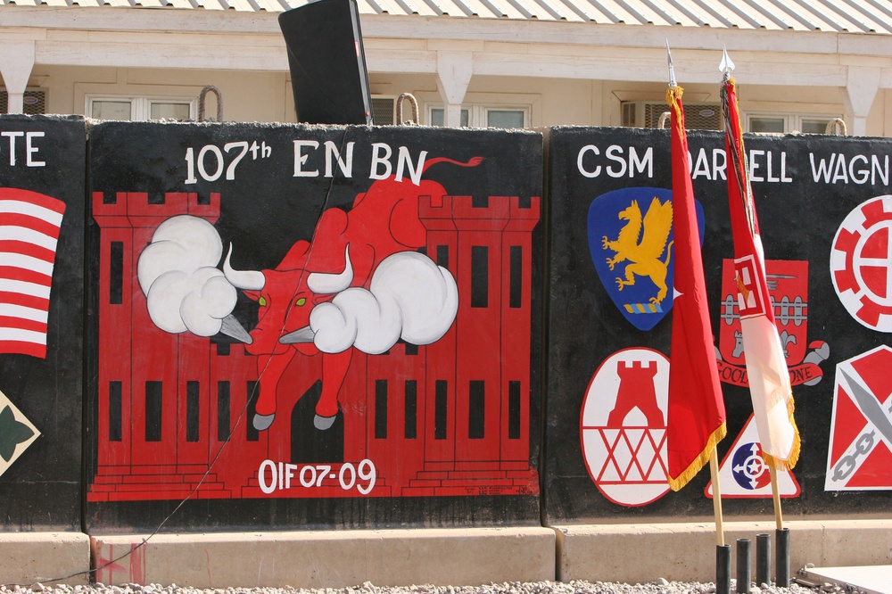 Mississippi Soldiers from the 890th Engineer Battalion relieve the 107th Engineer Battalion