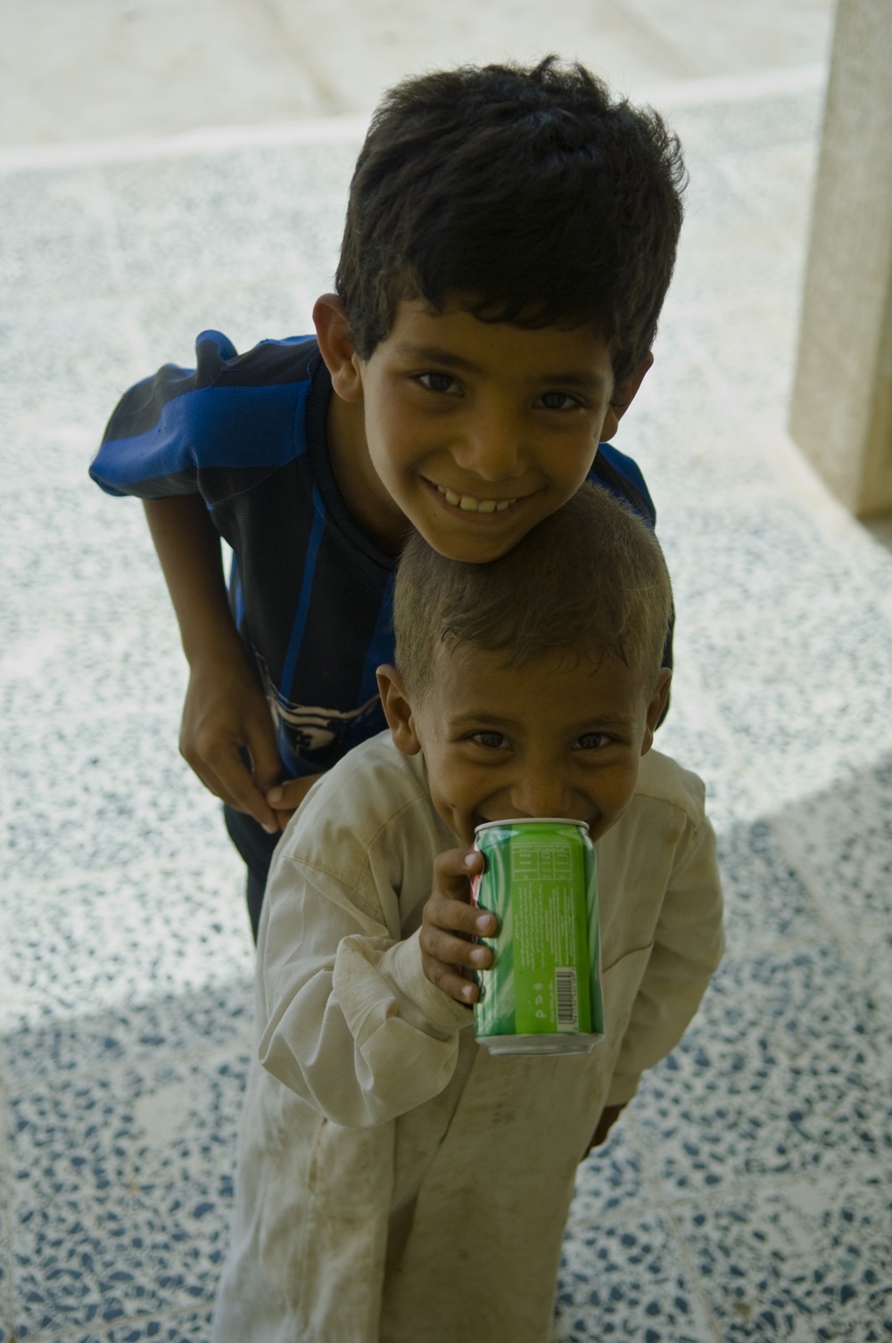 Iraqi Boys Pose for the Camera