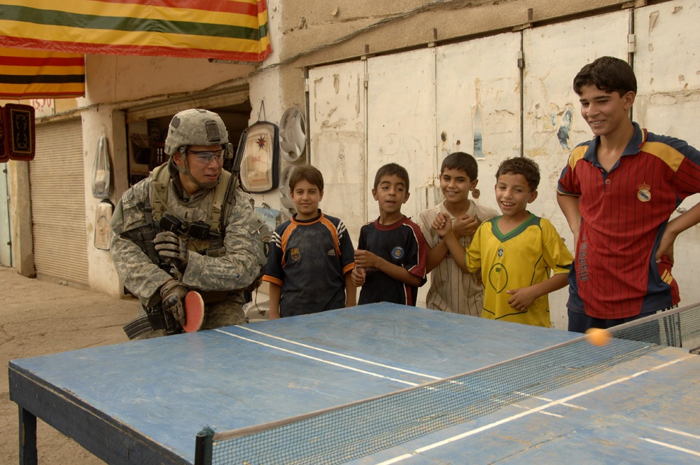 U.S. and Iraqi Soldiers Conduct Combined Dismounted Patrol