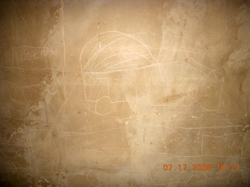 Coalition Forces Discover Diagrams Cut Into the Walls of a Building Near Samarra