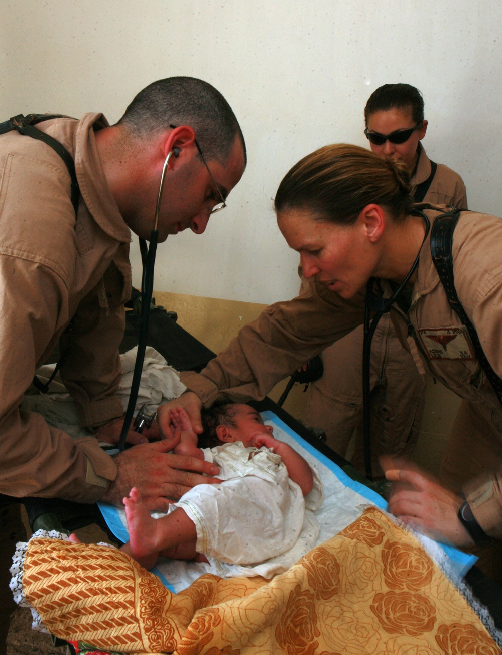 IA, Marines combine efforts during medical engagement
