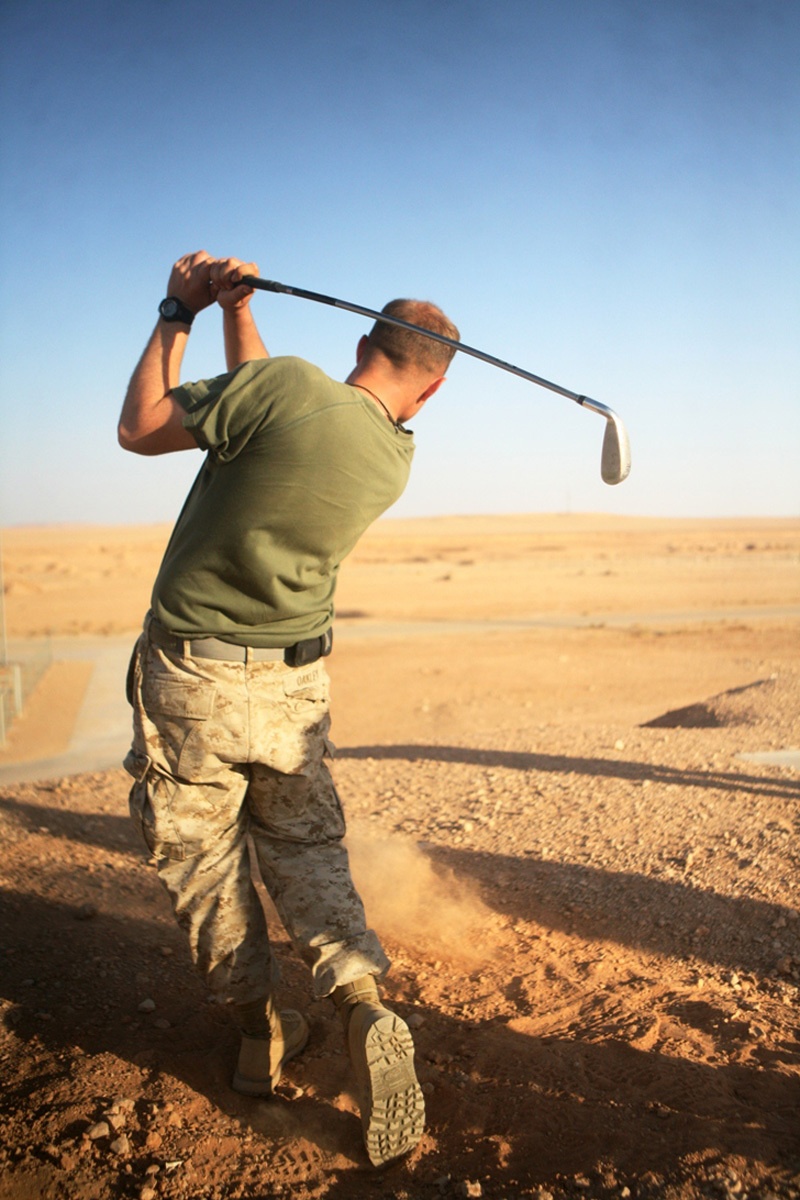 Marines relax with sports