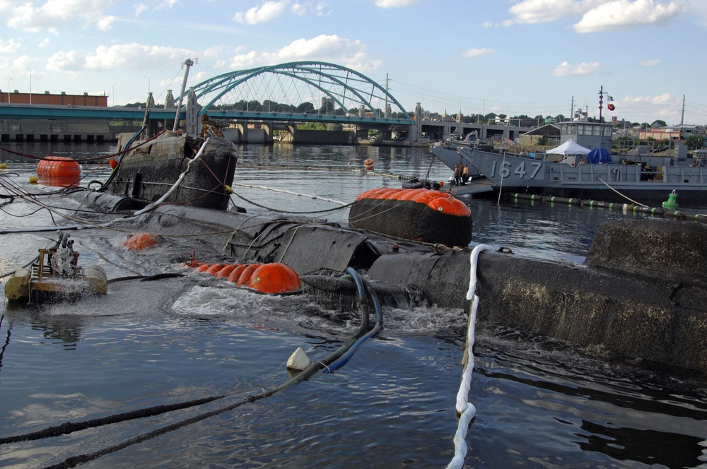 Juliett 484 raised from Providence River