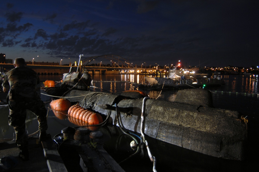 Soviet submarine Surfaced