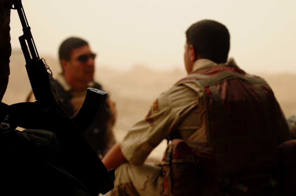 Working during a sandstorm