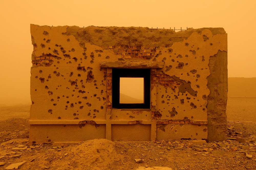 Working during a sandstorm