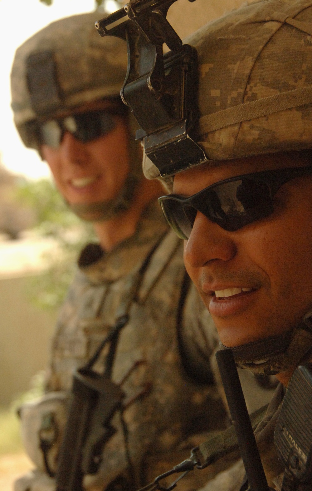U.S. Soldiers Secure Area at New School Ceremony