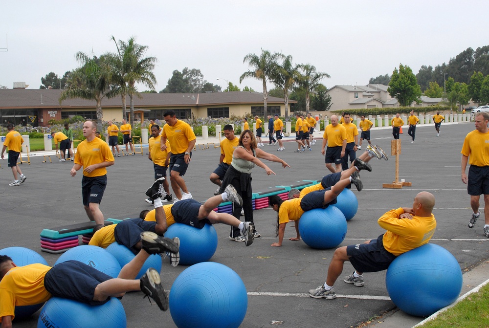Exercising outside for Seamen