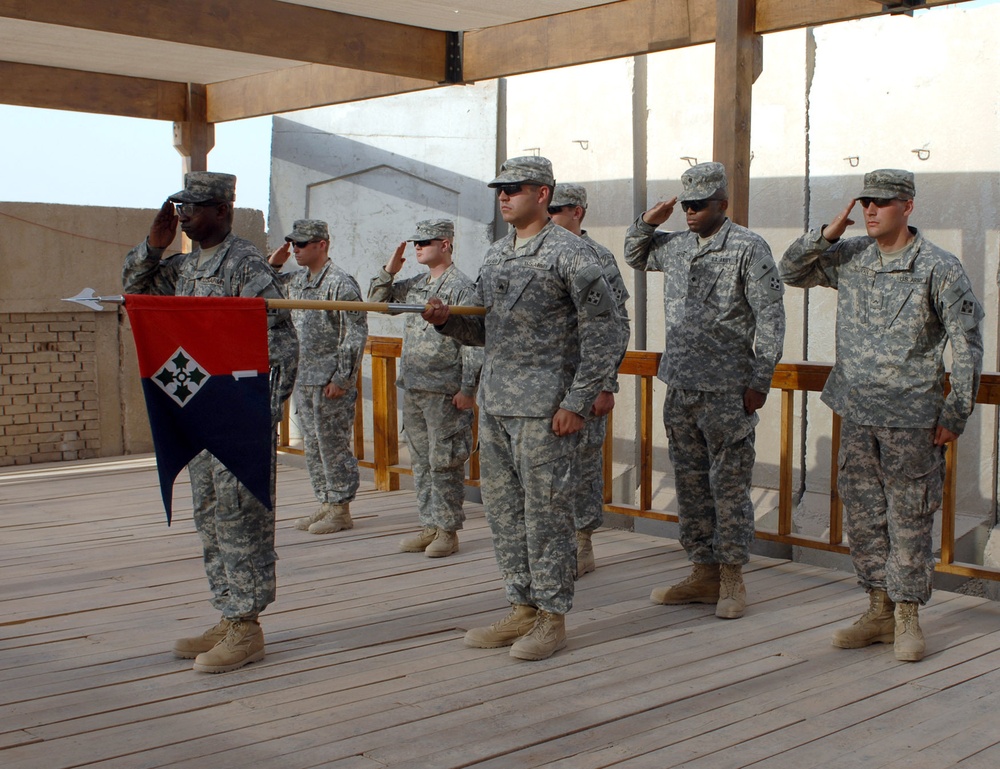 Headquarters detachment changes command at Forward Operating Base Falcon
