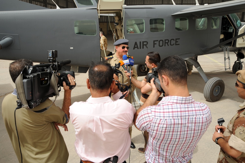 Iraqi Air Force demonstrates their Caravan ISR Aircraft