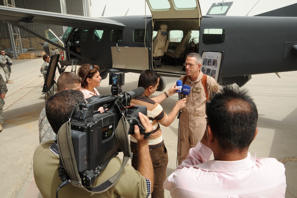 Iraqi Air Force demonstrates their Caravan ISR Aircraft